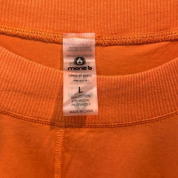 Mono B Orange Workout Athletic Two-Piece Set - Picture 6 of 13